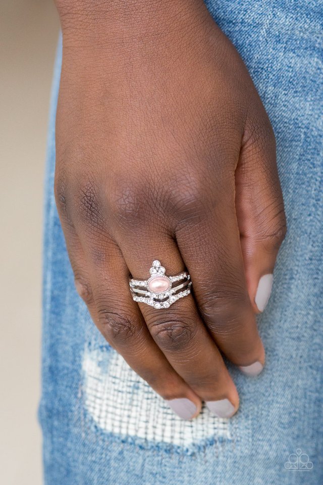 Timeless Tiaras - Pink - Paparazzi Ring Image