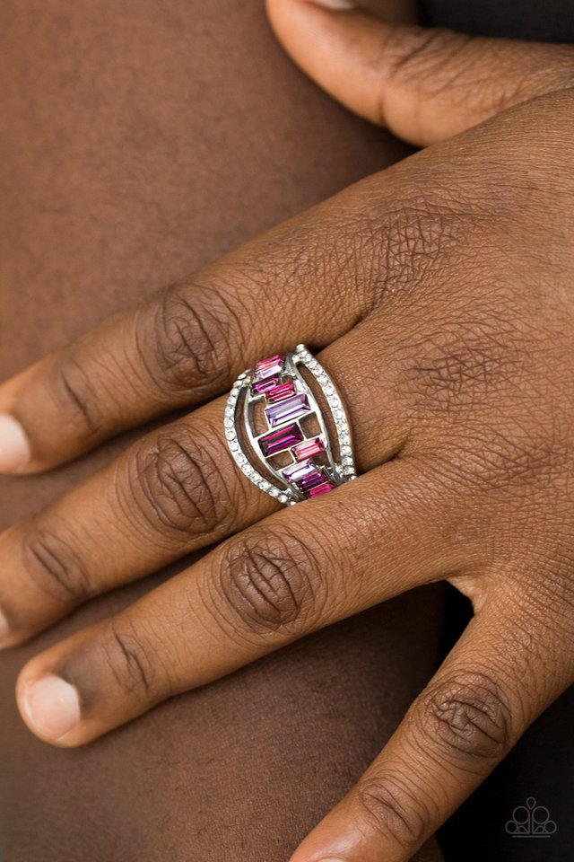 Treasure Chest Charm - Purple - Paparazzi Ring Image