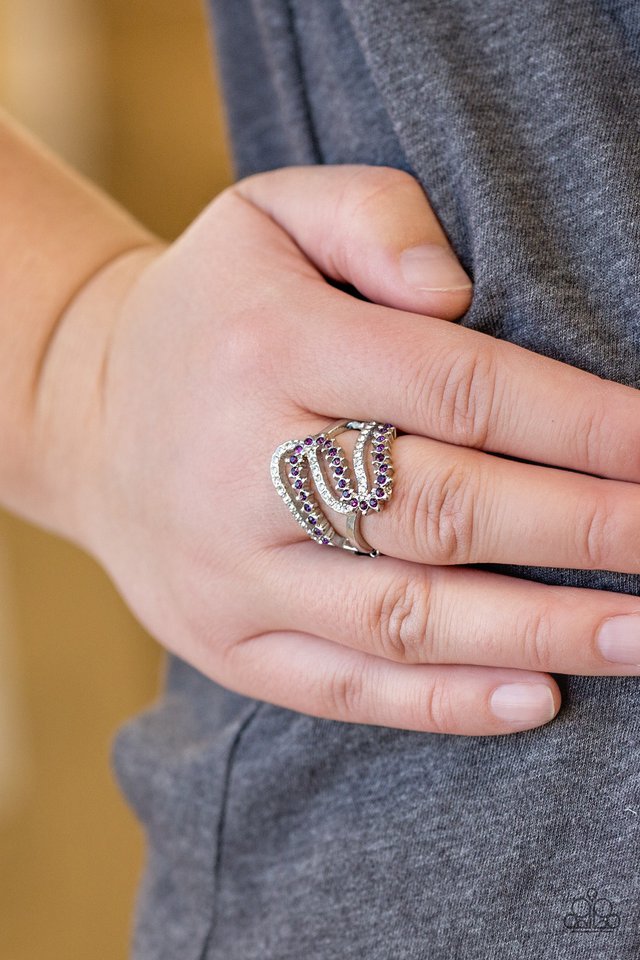 Make Waves - Purple - Paparazzi Ring Image
