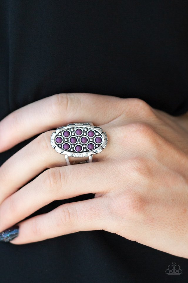 Cactus Garden - Purple - Paparazzi Ring Image