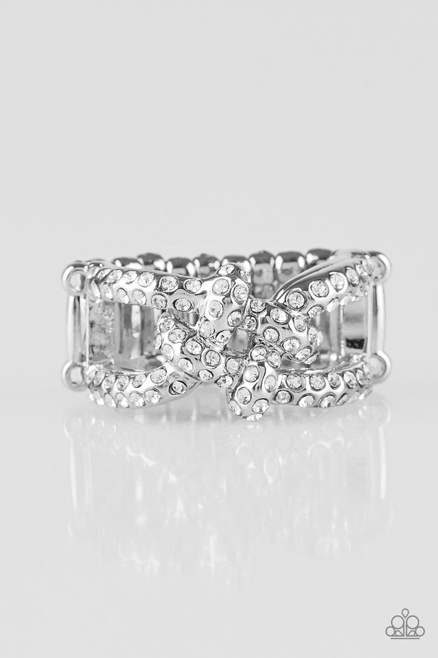 Can Only Go UPSCALE From Here - White - Paparazzi Ring Image