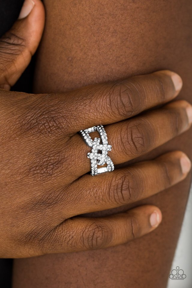 Can Only Go UPSCALE From Here - White - Paparazzi Ring Image