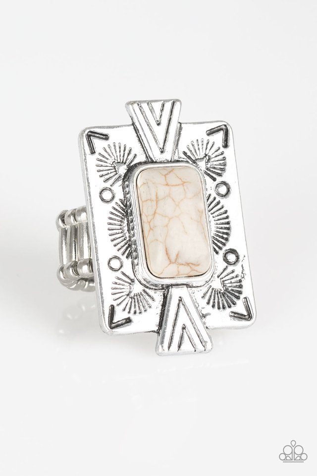 So Smithsonian - White - Paparazzi Ring Image