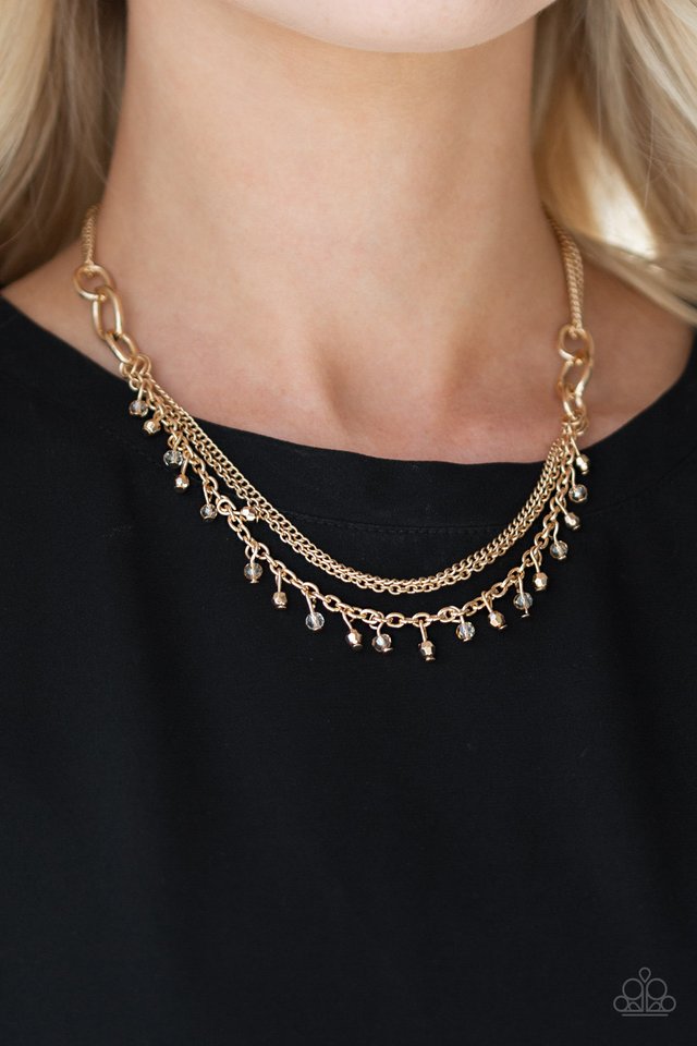 Financially Fabulous - Gold - Paparazzi Necklace Image