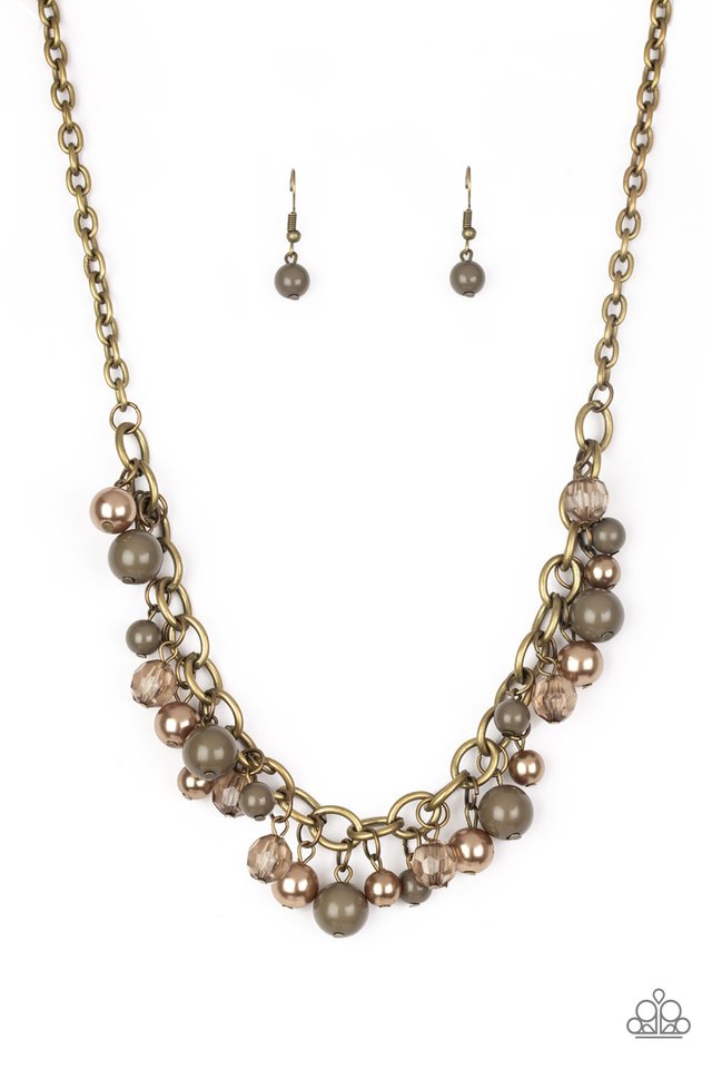The GRIT Crowd - Green - Paparazzi Necklace Image