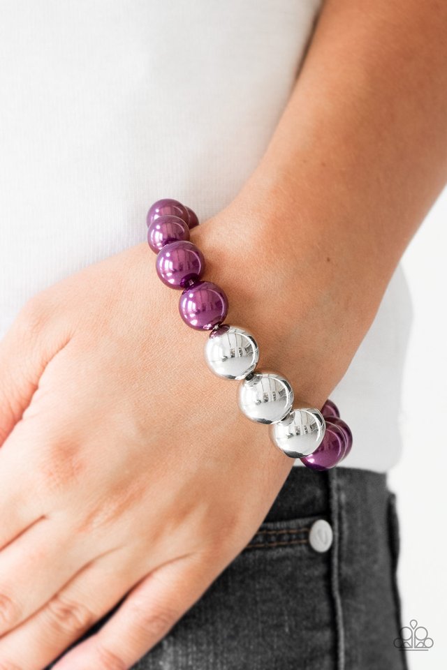 All Dressed UPTOWN - Purple - Paparazzi Bracelet Image