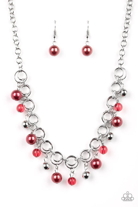 Fiercely Fancy - Red - Paparazzi Necklace Image
