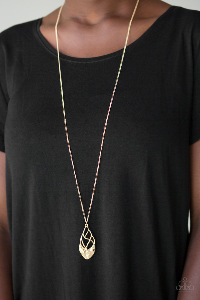 Swank Bank - Gold - Paparazzi Necklace Image