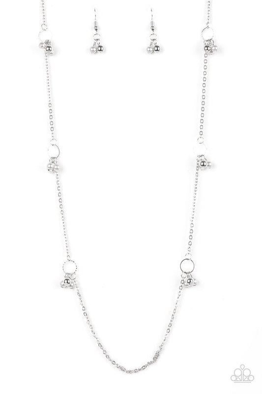 Paparazzi Necklace ~ House Party Posh - Silver