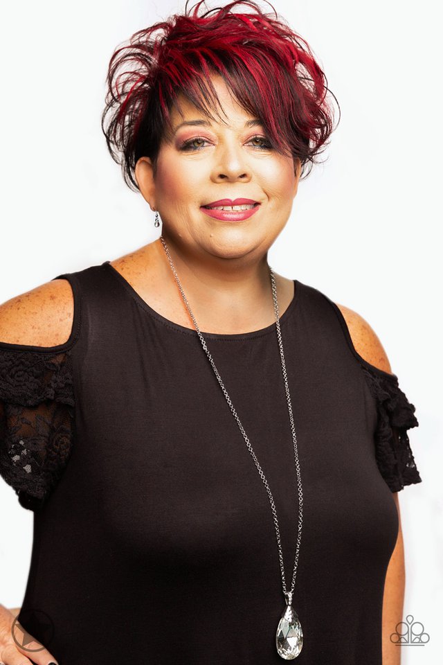 Spellbinding Sparkle - White - Paparazzi Necklace Image