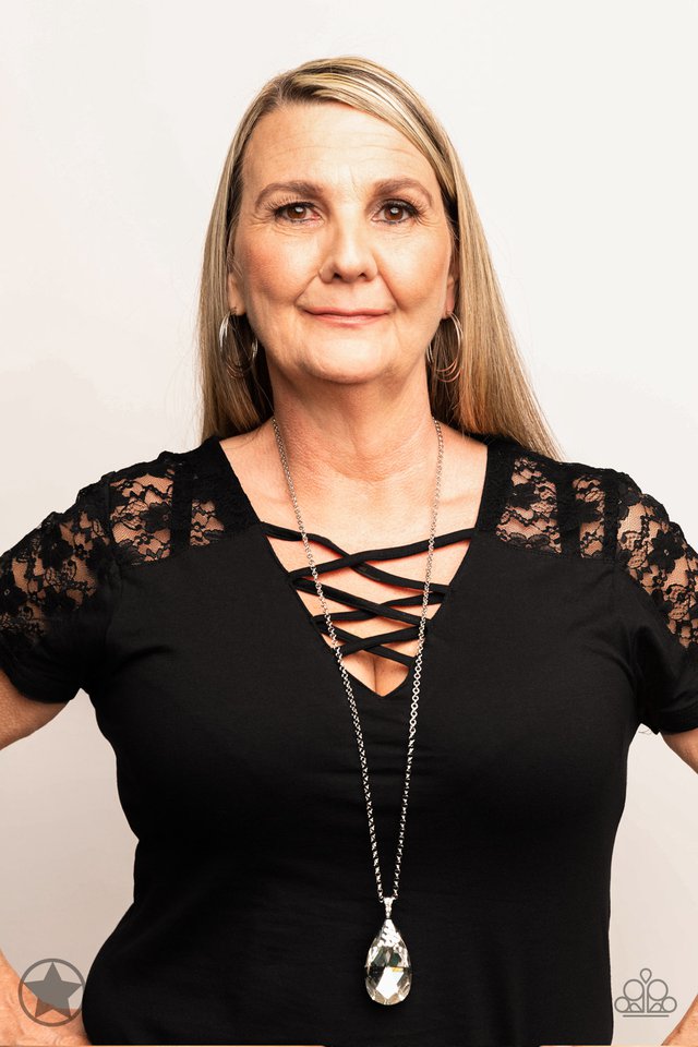 Spellbinding Sparkle - White - Paparazzi Necklace Image