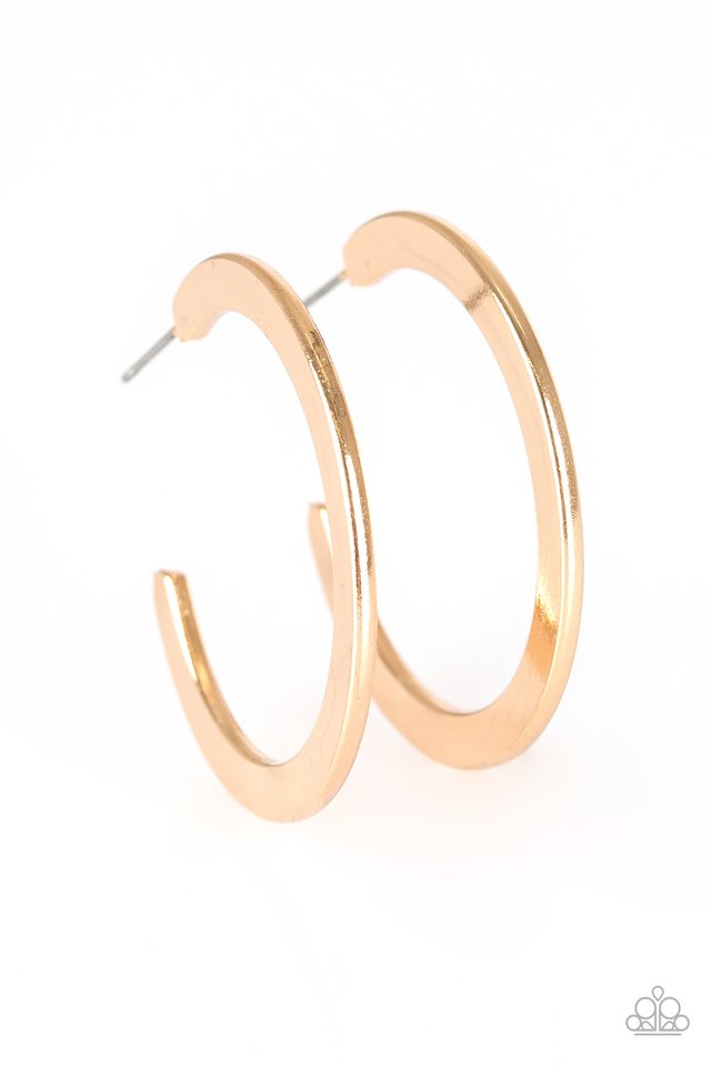 Be All BRIGHT - Gold - Paparazzi Earring Image