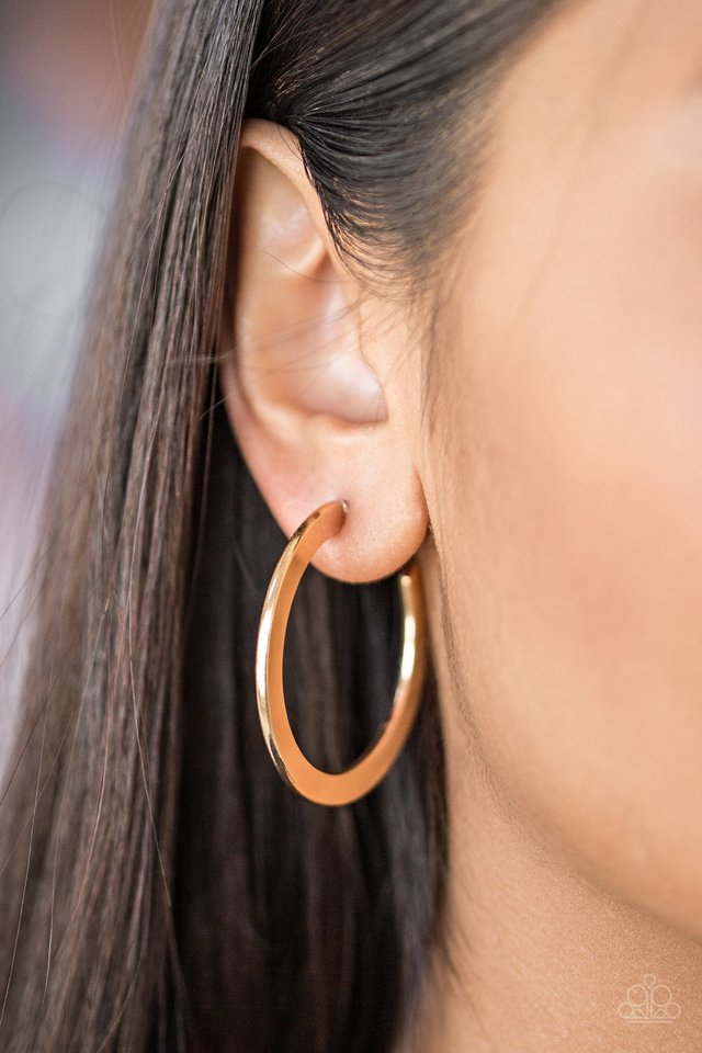 Be All BRIGHT - Gold - Paparazzi Earring Image