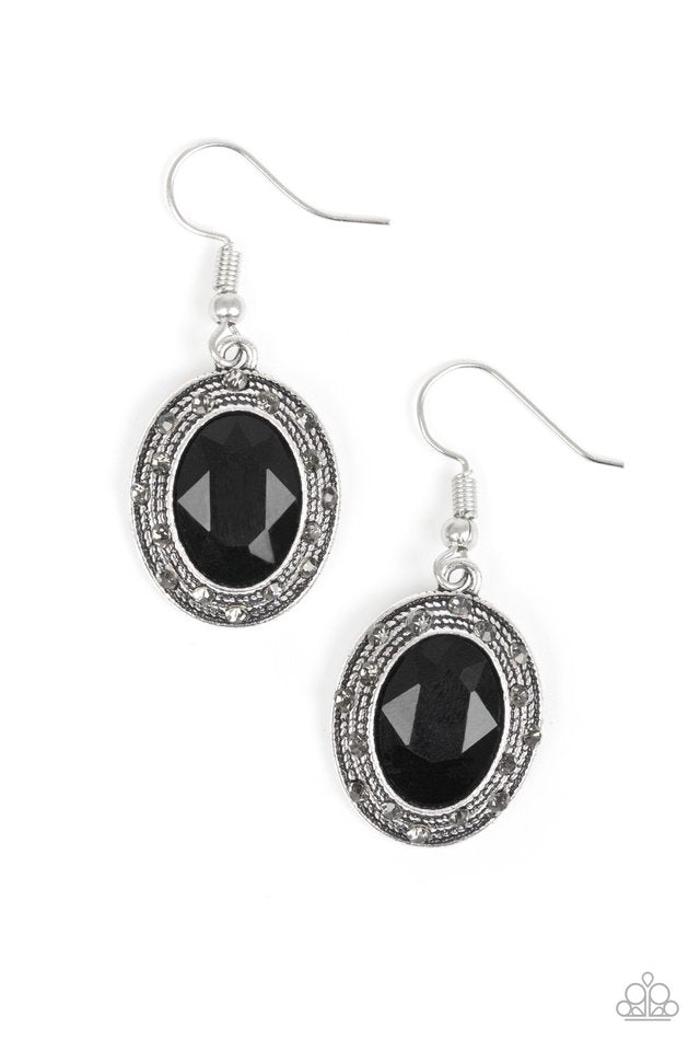 East Side Etiquette - Black - Paparazzi Earring Image
