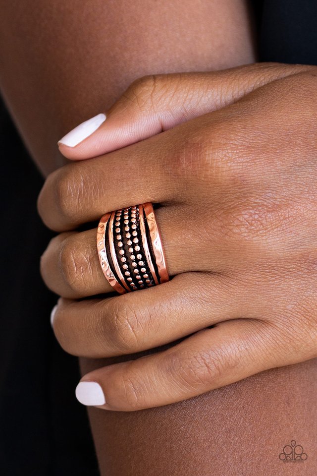 Trailblazin Trails - Copper - Paparazzi Ring Image