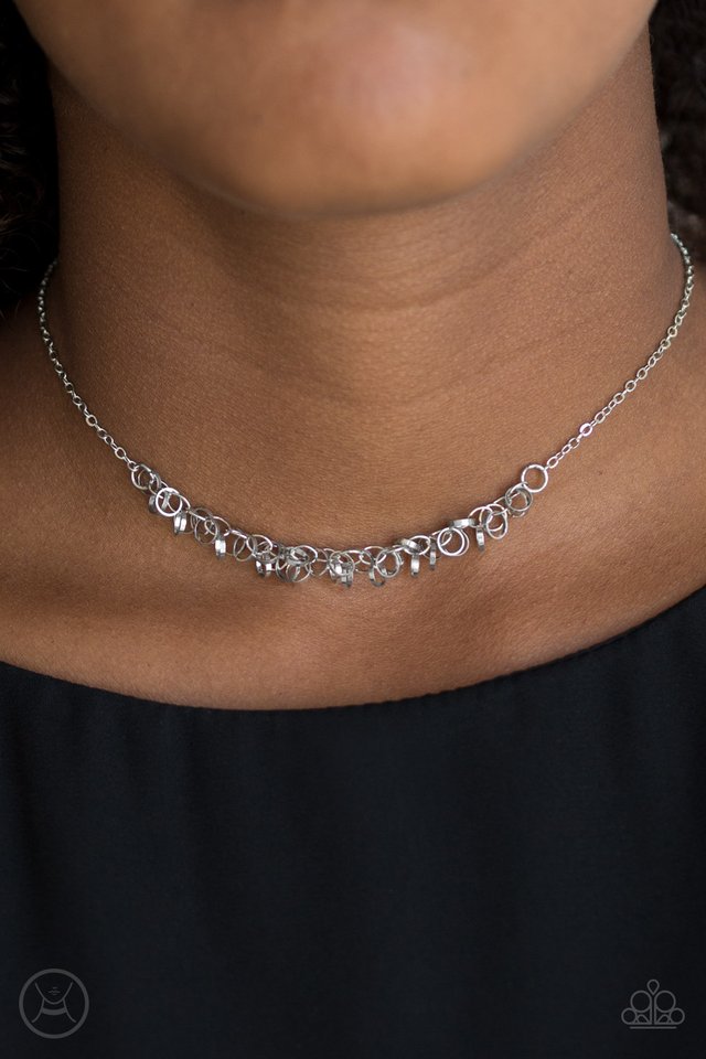 Cat Got Your Tongue? - Silver - Paparazzi Necklace Image