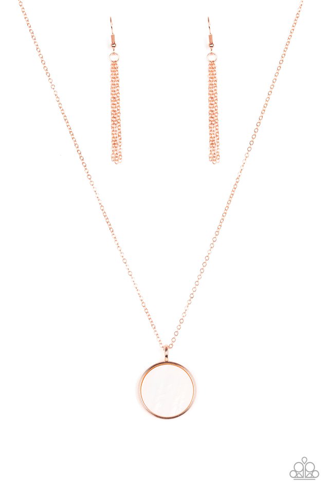 Shimmering Seashores - Copper - Paparazzi Necklace Image