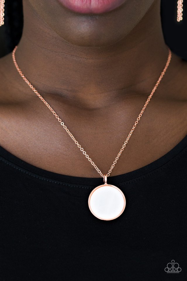 Shimmering Seashores - Copper - Paparazzi Necklace Image