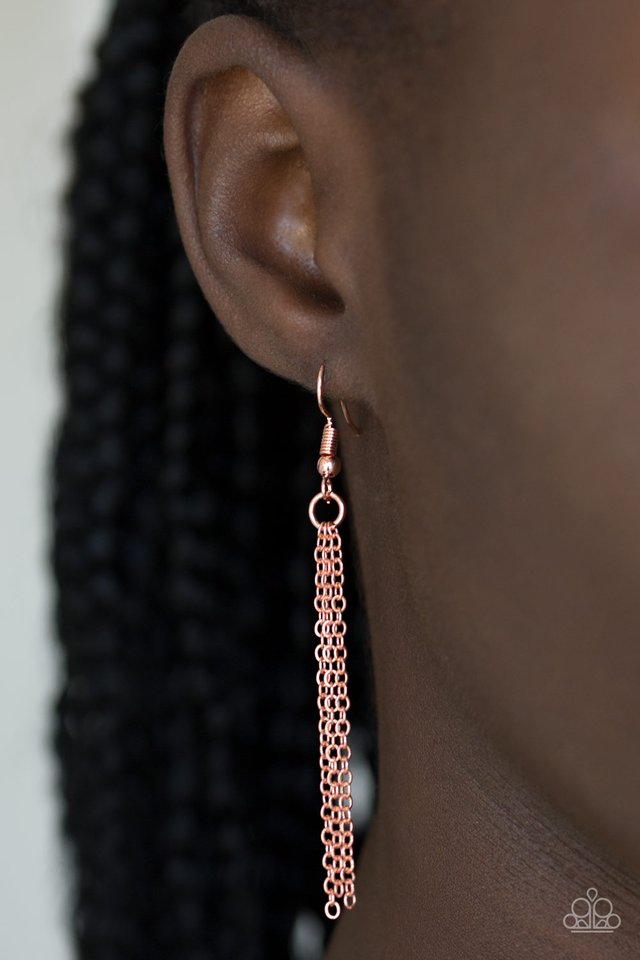 Shimmering Seashores - Copper - Paparazzi Necklace Image