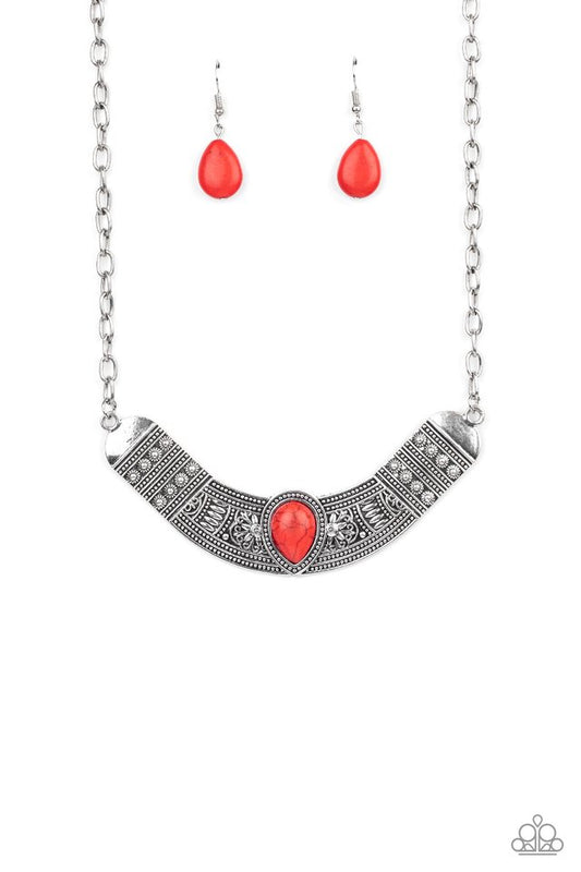 Very Venturous - Red - Paparazzi Necklace Image