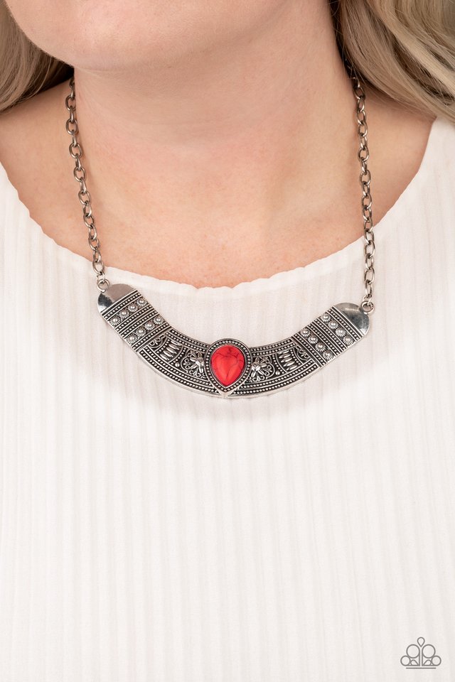 Very Venturous - Red - Paparazzi Necklace Image
