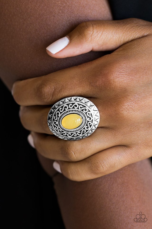 Hello, Sunshine - Yellow - Paparazzi Ring Image