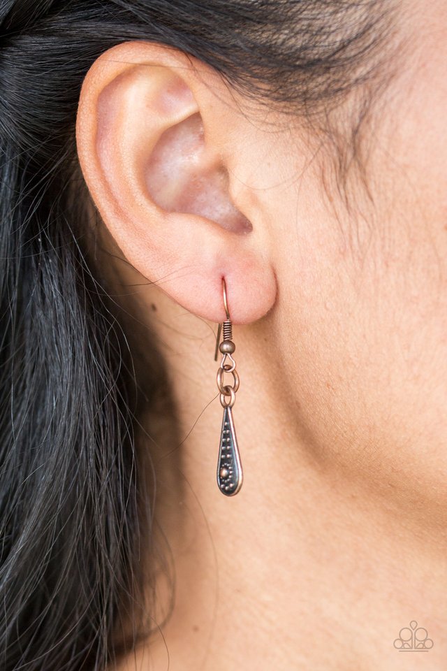 Go STEER-Crazy - Copper - Paparazzi Necklace Image