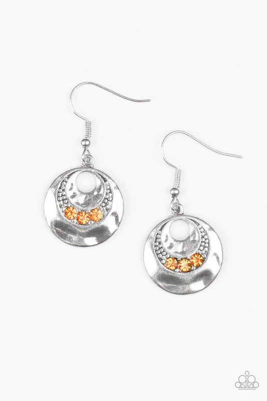 Paparazzi Earring ~ Hard CACHE - Orange
