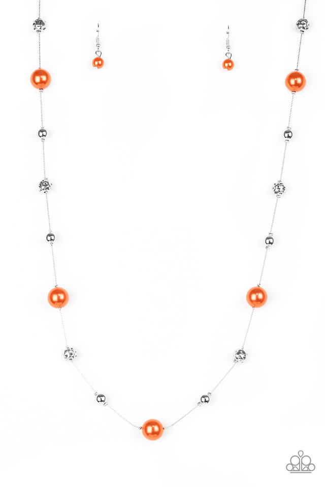 Eloquently Eloquent - Orange - Paparazzi Necklace Image