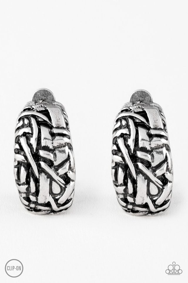 Couture Collision - Silver - Paparazzi Earring Image