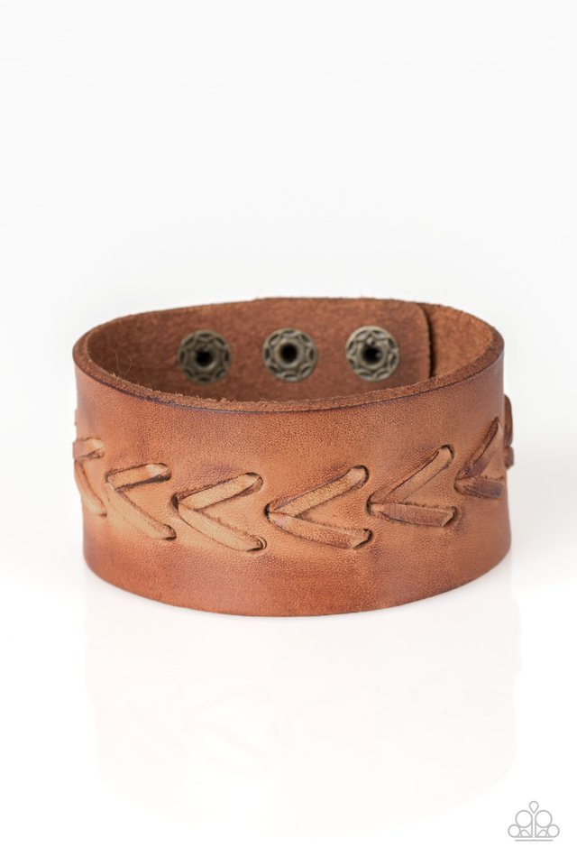 Bronco Bravado - Brown - Paparazzi Bracelet Image
