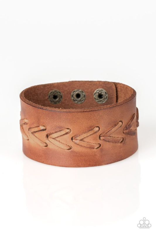 Bronco Bravado - Brown - Paparazzi Bracelet Image