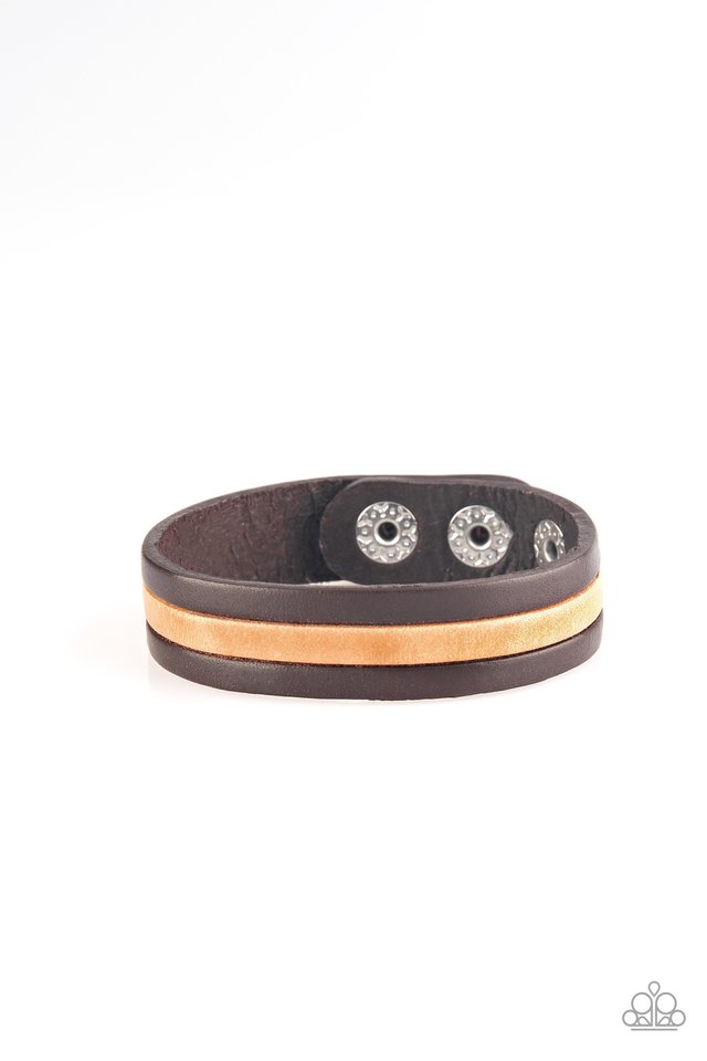 Plain View - Brown - Paparazzi Bracelet Image