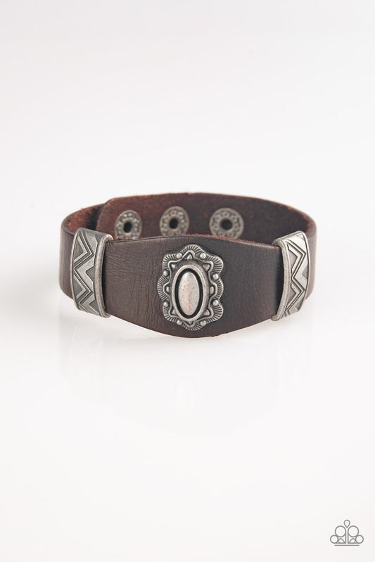 Western Romance - Brown - Paparazzi Bracelet Image