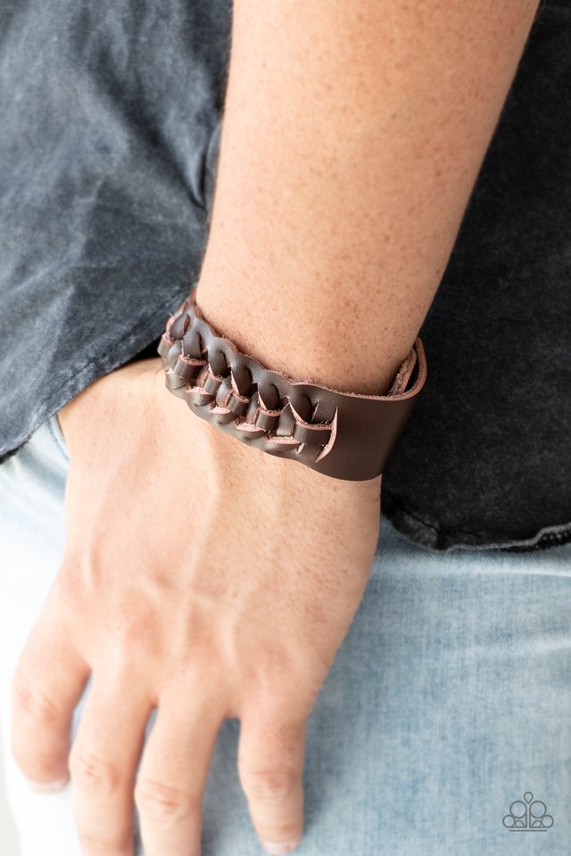Rustle Up - Brown - Paparazzi Bracelet Image
