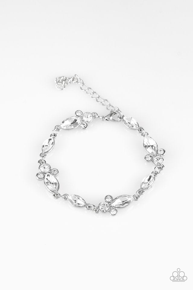 At Any Cost - White - Paparazzi Bracelet Image