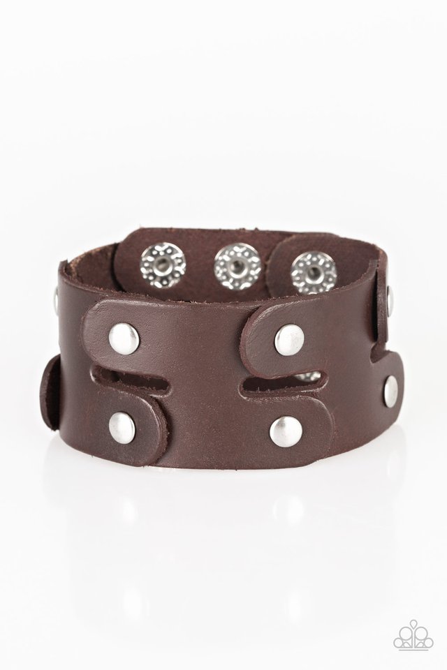 Downright Desperado - Brown - Paparazzi Bracelet Image