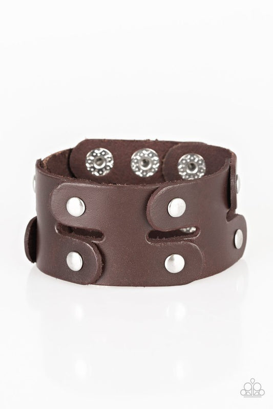 Downright Desperado - Brown - Paparazzi Bracelet Image