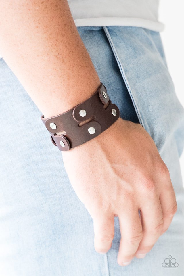 Downright Desperado - Brown - Paparazzi Bracelet Image