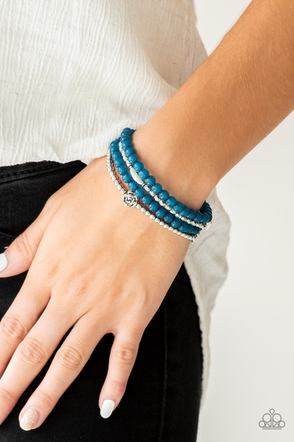 Paparazzi Bracelet ~ Blooming Buttercups - Blue
