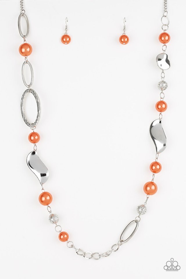 All About Me - Orange - Paparazzi Necklace Image