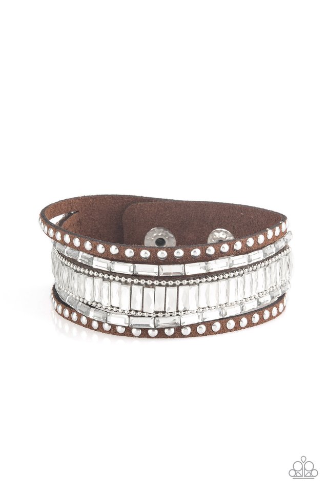 Rock Star Rocker - Brown - Paparazzi Bracelet Image
