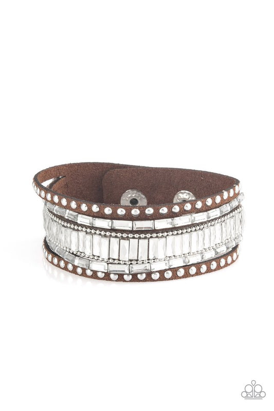 Rock Star Rocker - Brown - Paparazzi Bracelet Image