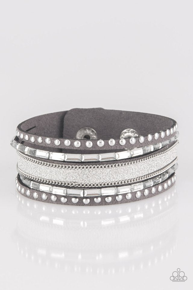 Seize The Sass - Silver - Paparazzi Bracelet Image
