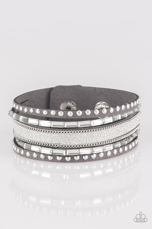 Seize The Sass - Silver - Paparazzi Bracelet Image