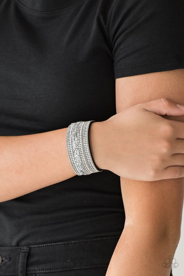 Really Rock Band - Black - Paparazzi Bracelet Image