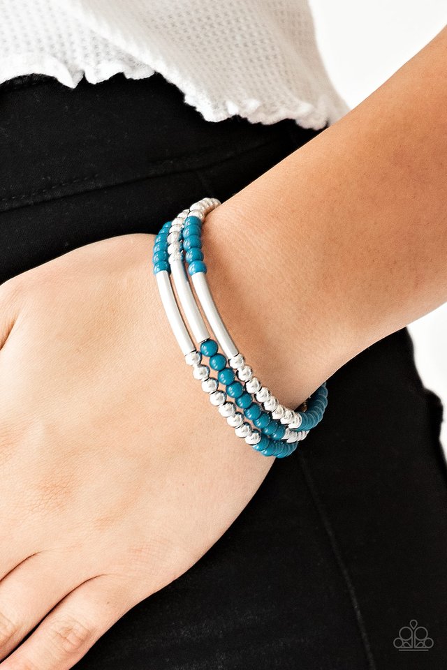 Tourist Trap - Blue - Paparazzi Bracelet Image
