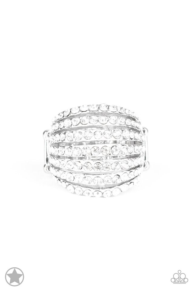 Blinding Brilliance - White - Paparazzi Ring Image