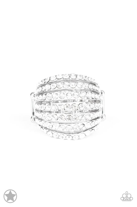 Blinding Brilliance - White - Paparazzi Ring Image