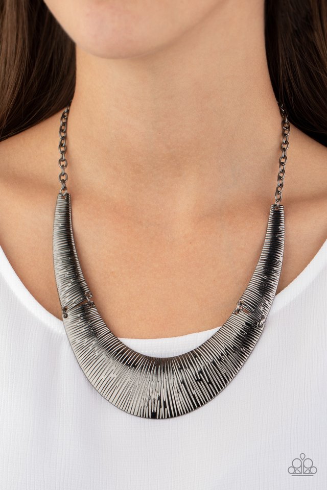 Feast or Famine - Black - Paparazzi Necklace Image